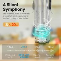 Sous Vide Cooker, aplikasi WiFi/kontrol sentuh, IPX7 tahan air kompak Sous Vide mesin Pro, suhu yang akurat dan Timer