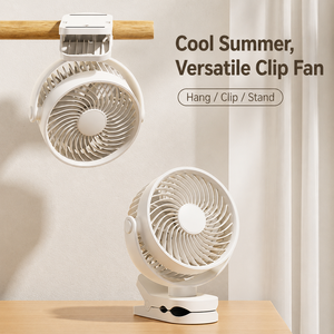 Mini ventilateur à pince USB 2000mAh 5W 4 vitesses pour bureau maison voyage - Product Image 6
