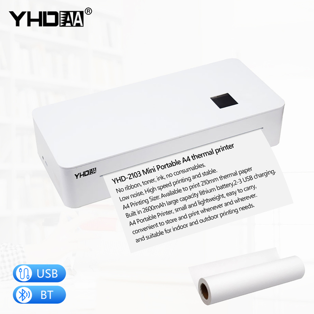 Hot Sale A4 Printer Machine Low Price  Wireless Printer Portable Mini A4 Size Thermal Printer
