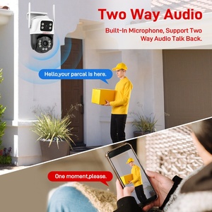 Nhà Thông Minh Hệ thống an ninh IP an ninh không dây WIFI CCTV 6MP Máy ảnh ống kính kép Màn hình hiển thị đèn flash mini mạng Máy ảnh - Product Image 6