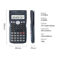 Calculatrice scientifique CTIFREE OEM Logo 240 fonctions, alimentation par piles, calculatrice d'examen pour étudiants, calculatrice d'ingénierie 82MS pour l'école
