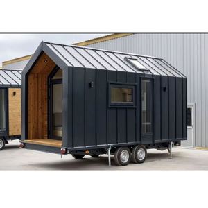 Cabaña Móvil de Diseño Moderno, Estudio Prefabricado para Jardín, Cabaña de Camping, Casa Contenedor de Panel Sándwich de Acero Galvanizado - Product Image 3