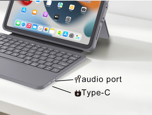 [Prêt pour la PPWR] Étui clavier USB-C filaire robuste sans batterie pour <span class=keywords><strong>iPad</strong></span> 10e/11e génération, touches anti-effraction et étanchéité IPX4 pour les appels d'offres scolaires - Product Image 1