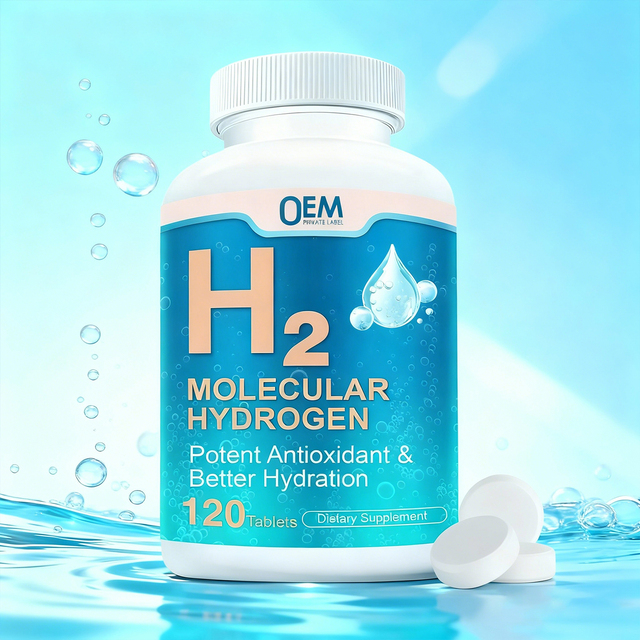 OLLI Private Label H2 Molecular Hydrogen Tablets Potent Antioxidant& Better Hydration 120 Tablets for Adult H2 Hydrogen Tablets