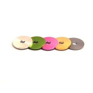 Rondelles en acier inoxydable rondes colorées anodisées, rondelles plates, pièces en acier usinées CNC - Product Image 5