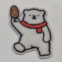 Patch thermocollant de broderie Bigfoot en dessin animé Patchs tissés en tissu personnalisé 3D en feutre pour vêtements pour chapeaux Design en forme d'étoile