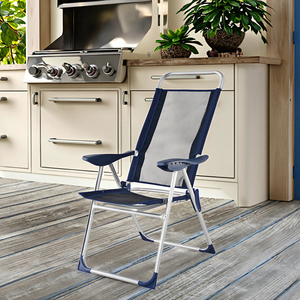 Chaise pliante portable en <span class=keywords><strong>aluminium</strong></span> de conception moderne pour l'extérieur, patio, jardin, meubles en tissu métallique pour <span class=keywords><strong>cuisine</strong></span>, salle de bain - Product Image 6