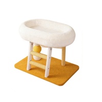 Lit pour chat intégré, griffoir, structure d'escalade, résistant à l'usure, en chanvre écologique, interactif, en carton