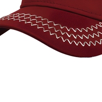 Groothandel 5-panel A-frame baseballcap met aangepast logo, 3D-borduring, luxe gestreepte etnisch geïnspireerde sportpet voor heren en dames