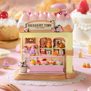Juguete <span class=keywords><strong>de</strong></span> Ensamblaje <span class=keywords><strong>de</strong></span> Repostería <span class=keywords><strong>de</strong></span> Rosas Hecho a Mano, con Forma <span class=keywords><strong>de</strong></span> <span class=keywords><strong>Casa</strong></span> <span class=keywords><strong>de</strong></span> <span class=keywords><strong>Muñecas</strong></span> <span class=keywords><strong>de</strong></span> Fresa, Regalo para Niñas - Product Image 2