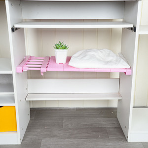 Étagère de rangement, 1 pièce, <span class=keywords><strong>support</strong></span> de cuisine mural Diy, placard réglable, étagère de rangement, organisateur permettant de gagner de l'espace, armoire, tablettes décoratives, supports d'armoire - Product Image 6