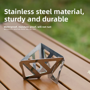 Soporte para café con filtro, portátil, de acero inoxidable, plegable, para camping al aire libre, con embudo y taza, para estufa de café y filtro de posos de café - Product Image 2