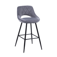Tabouret de Bar nordique moderne de luxe en velours nouveau Design chaise de comptoir pour la maison Bar salle à manger salon atelier tissu réglable