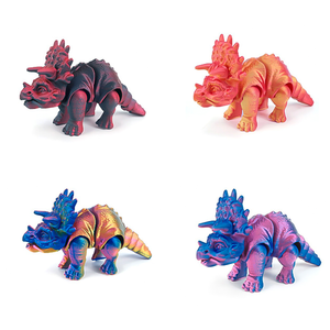 Giocattolo Dinosauro Triceratopo Stampato in 3D con Articolazioni Mobili, Simulazione Divertente del Personaggio di Frozen, Regalo per Bambini - Product Image 5