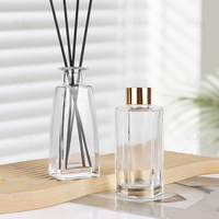 Bouteilles diffuseurs en verre transparent multi-formes pour la maison, 80ml-200ml, avec bouchons et bâtonnets – Vente en gros