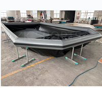 Bateau gonflable personnalisé commercial quai flottant sauter ascenseur de bateau cale sèche gonflable pour bateaux