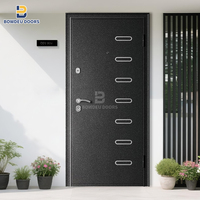 Double porte avant blindée de luxe Roumanie pour l'entrée de la maison Charnières de porte dissimulées pour portes blindées