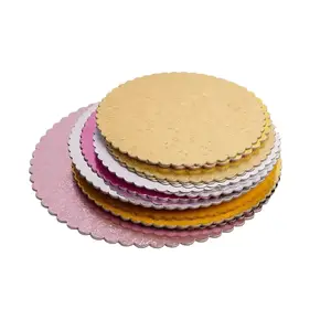 Base de tambor de bolo de papelão para bolo de qualidade alimentar descartável de fábrica