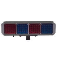Lampu peringatan berkedip merah dan biru didukung oleh casing PC tahan lama, LED visibilitas tinggi, dan panel surya energi bersih