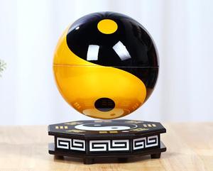 Cadeaux de pendaison de crémaillère Bonne chance Feng Shui Ornements Magnétique Flottant Tai Chi Ball Lévitation Rotation Ball Décorations pour la maison - Product Image 2