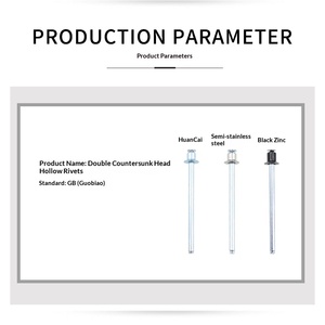 Tiêu chuẩn quốc gia hai mặt chìm đầu rỗng mù đinh tán rỗng kẽm Đen kết thúc vật liệu thép carbon - Product Image 3
