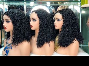 Promotion Letsfly : Perruques sans colle Pixie Curly avec fermeture en dentelle transparente 5x5, 14-24 pouces, 100% cheveux humains vierges bruts, vente en gros - Product Image 4