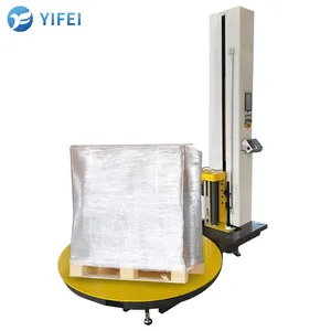 Industrie Semi Automatische Stretch Wrapper Film Krimpfolie Pallet Wikkelen Machine