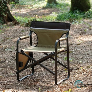 Folding Director Chair With Side <b>Table</b> Aluminum Frame Oxford Fabric Outdoor <b>Garden</b> Chair Casual Contemporary Style - Product Image 6