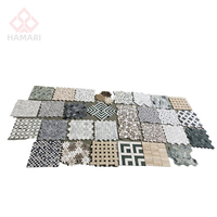 Mosaïque de marbre naturel à découpe en arc unique pour crédence de cuisine et rénovation de salle de bain, compatible OEM