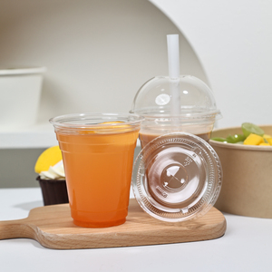 Dùng Một Lần Pp Nhựa Có Nắp Đậy Rõ Ràng Dome Phẳng Chéo Lỗ Nhựa Pet Cup Có Nắp Đậy Nhiều Màu Sắc Có Nắp Đậy Cho Takeaway Cốc Nhựa - Product Image 5
