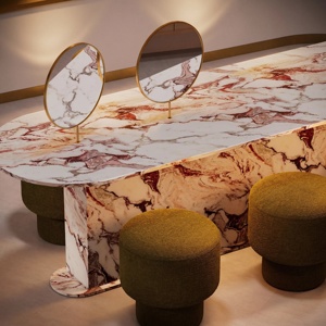 Meubles de magasin d'optique de luxe, étagères d'exposition de lunettes en bois sur mesure avec éclairage LED - Product Image 6