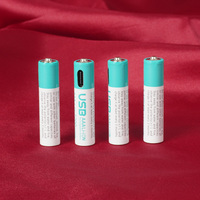 Batterie rechargeable au lithium-ion AAA 600 mAh 1,5 V, meilleur prix de gros, interface Type-C, 550 cycles