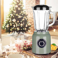 Appareil de cuisine de luxe rétro avec carafe en verre, mixeur-presse-agrumes, hachoir, robot culinaire, mixeur, machine à smoothies 800W