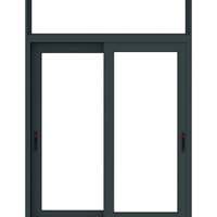 Sistema de Ventanas Corredizas de Aluminio Gm94 6063 T5 Diseño Europeo con Riel de Acero Inoxidable y Alto Rendimiento de Impermeabilidad