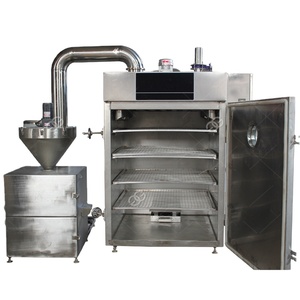 Ahumador industrial mecánico de acero inoxidable para carne y salmón, máquina de ahumado en frío con detector y carcasa de goma - Product Image 2