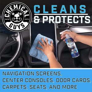 Chemical Guys Total Interior Cleaner and Protectant, 16 fl oz, Hair Detailing <b>Brush</b> Safe for Cars Trucks SUVs Jeeps Motorcycles - Product Image 4