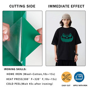 Guangyintong Pvc con vinilo adhesivo de transferencia de calor rollos pequeños Htv mejor vinilo para camisetas - Product Image 5