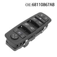 Interrupteur de commande de vitre principale de porte avant conducteur de voiture 68110867AB avec réglage du rétroviseur, fonction de verrouillage enfant et verrouillage centralisé