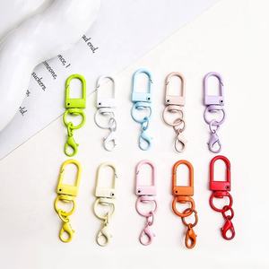 Mosquetón Giratorio de Aleación de Zinc Pintado en Colores Pastel, Clip para Llavero, Gancho de Seguridad de 14 mm para Llaves, Bolsos y Regalos Promocionales - Product Image 1