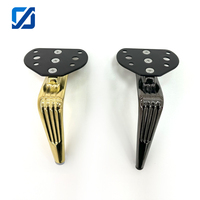 Patas Cónicas Modernas de Hierro para Muebles de Hotel, Patas Metálicas Anguladas y Cónicas para Mesa, Gabinete, Sofá y Cama