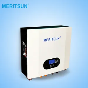 Meritsun6000回サイクル寿命80% DODソーラー充電LiFepo448V 5kwh 7kwh10kwhパワーエネルギーウォールリチウムイオンバッテリーパック