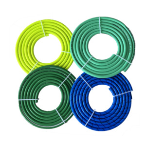 Manguera de pulverización eléctrica de <span class=keywords><strong>PVC</strong></span> amarillo del fabricante, tubería de agua de riego de 5 capas, plástico de 13mm con servicio de corte - Product Image 3