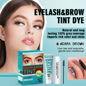 VOJO Wholesale Natural Plant Extract <strong>Henna</strong> Eyebrow Lash Tint Kit Ammonia PPD Free Safe Semi Permanent Eyelash Dye <strong>for</strong> Brow <strong>Hair</strong> - Product Image 3