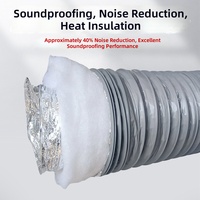 Silencieux d'air frais pour conduit flexible, dispositif de réduction du bruit silencieux pour ventilateur de gaine, système d'air frais 150, ventilation d'extraction 110 pour plafond