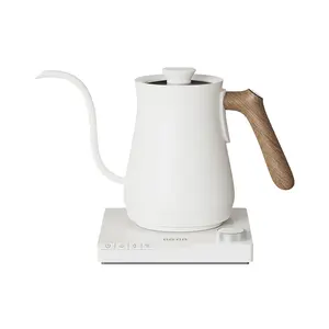 RANBEM 0.7L 220V 1000W Small Gooseneck Spout Stainless Steel Coffee Kettle Hand Drip Tea Pot Temperature Control Quick Heating