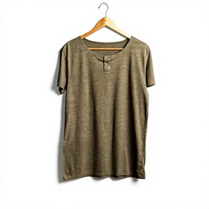 T-shirt vintage pour homme, effet délavé rétro, logo personnalisé, tee-shirt tendance, fournisseur en gros - Product Image 6