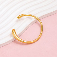 Fenny No Fade Mode Minimaliste Simple Ouverture Lisse Bracelet Bracelet Pour Les Femmes Tarnsih Gratuit En Acier Inoxydable Bijoux En Gros