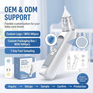 Aspirateur nasal électrique pour bébé Chine 2026 <span class=keywords><strong>avec</strong></span> aspiration maximale <span class=keywords><strong>de</strong></span> 68 kPa, batterie 700 mAh, sans latex ni BPA - Product Image 6