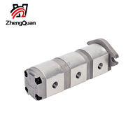 Zhengquan HGP série HGP-111A-F8/8/8R triple pompe à engrenages hydraulique haute pression fabricants de pompes à huile spot offre chaude