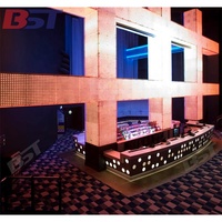 Personnalisé Moderne Discothèque Pub Bar Comptoir Lumineux Led Bar à Vin Design Commercial Bar Meubles